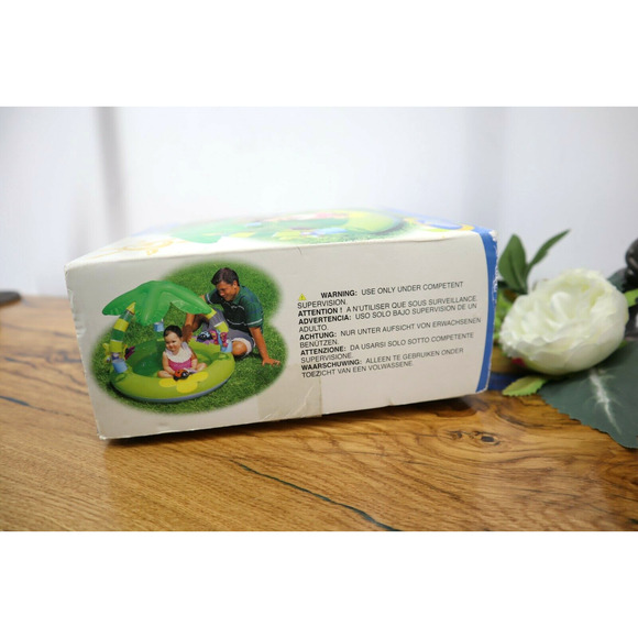 Retro Intex The Wet Set Tropical Vinyl Inflatable Baby Pool New Old Stock SEALED - Picture 3 of 7